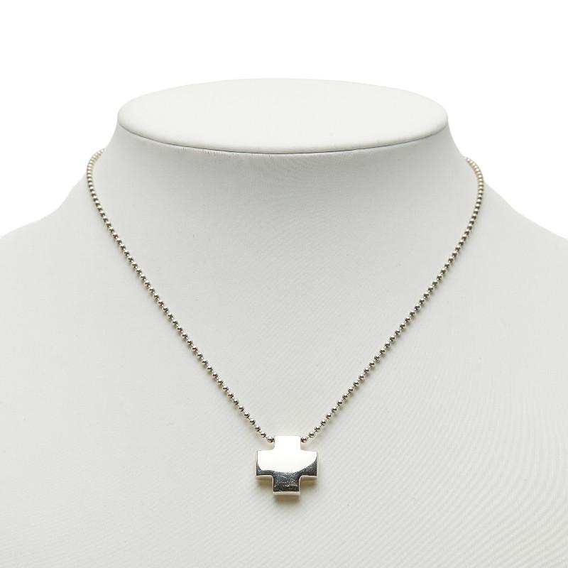 希少 ティファニー ローマンクロス ボールチェーン ネックレス シルバー 925 TIFFANY&Co.（ティファニー） ローマンクロス ボールチェーン