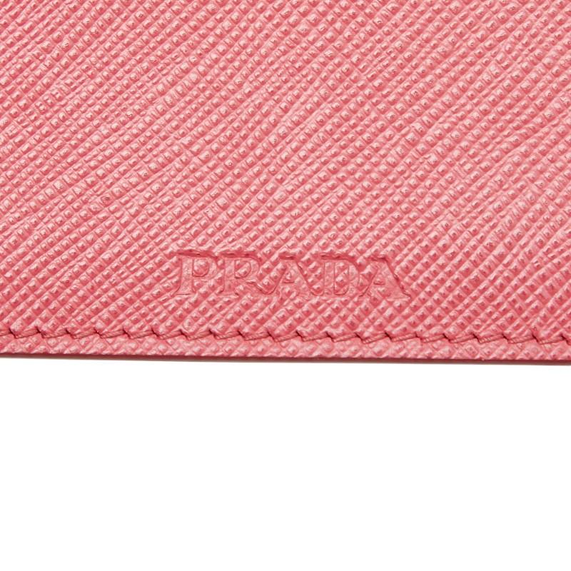 PRADA（プラダ） パスケース カードケース ピンク ホワイト