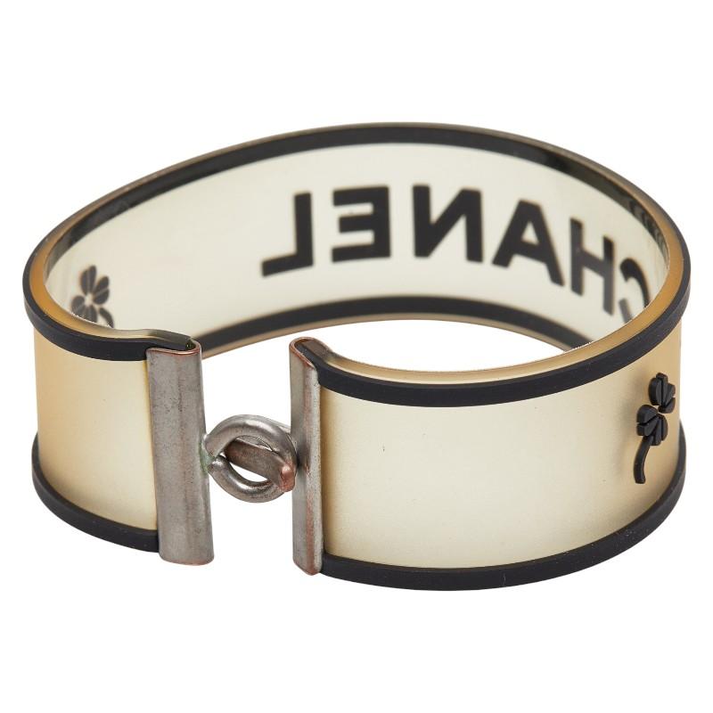 CHANEL（シャネル） ロゴ クローバー ブレスレット クリア ブラック