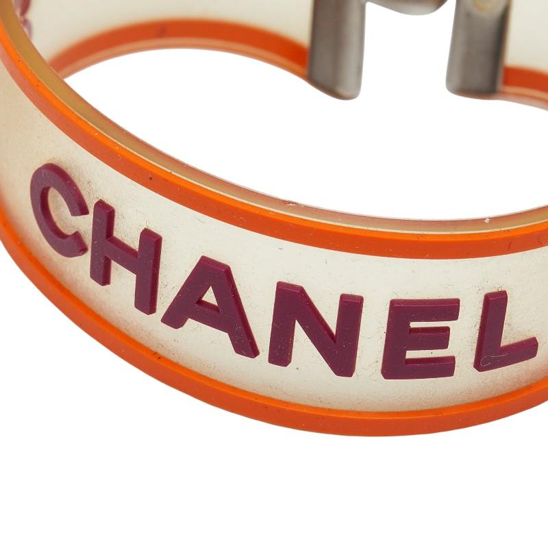 CHANEL（シャネル） ロゴ クローバー ブレスレット クリア オレンジ