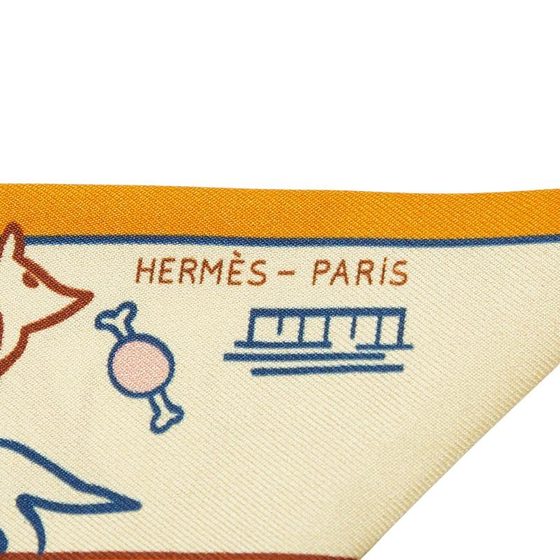 HERMES（エルメス） Les Chiens Parisiens パリジャンの犬 スカーフ