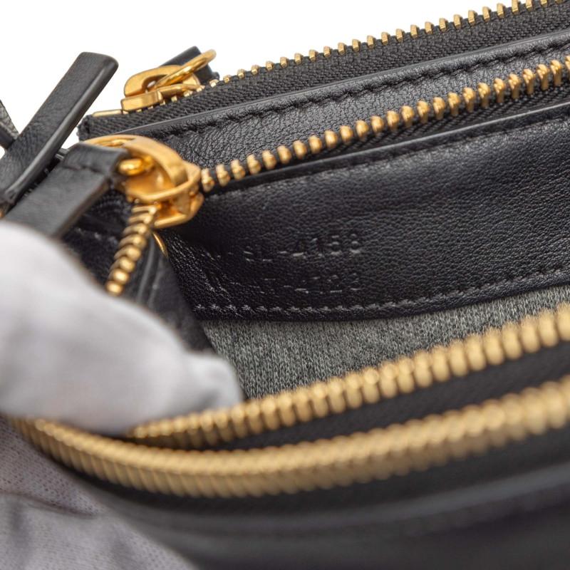 CELINE（セリーヌ） トリオ ショルダーバッグ ブラック レザー