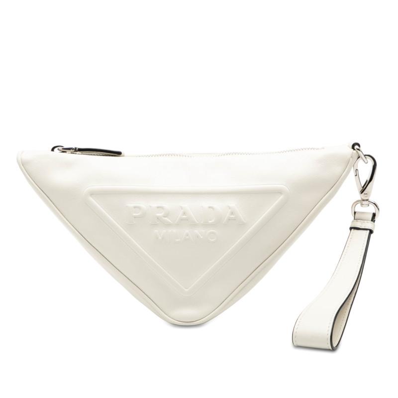 PRADA（プラダ） 三角ロゴプレート トライアングル ポーチ クラッチ