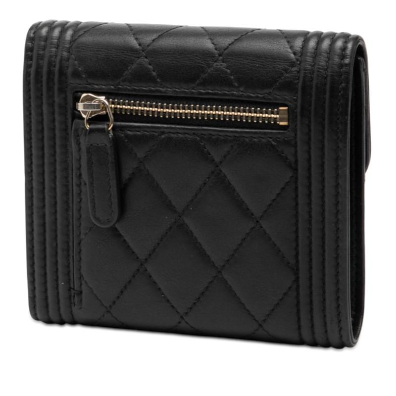 CHANEL ブラックレザー人気のラムスキン財布！美品！ ◇シャネル 長財布 財布 ココマーク ラムスキン ブラック 【公式通販】
