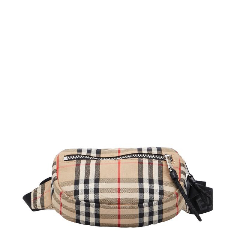 【希少色】バーバリーブラックレーベル ノバチェック ホースロゴ ウエストバッグ BURBERRY（バーバリー） ノバチェック ウエストバッグ ボディバッグ