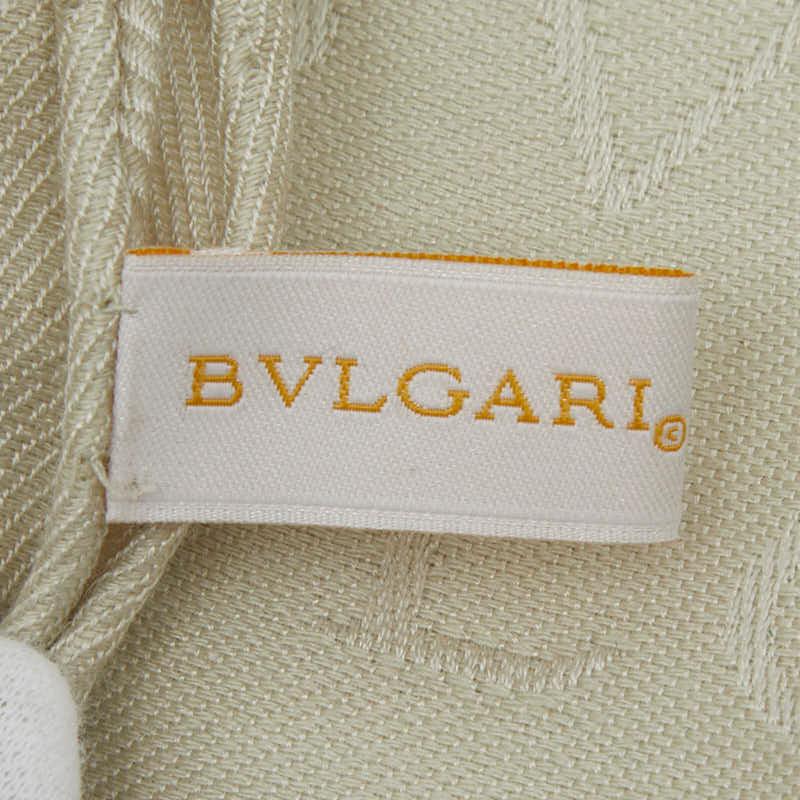 BVLGARI（ブルガリ） ロゴマニア ストール グレージュ ベージュ系
