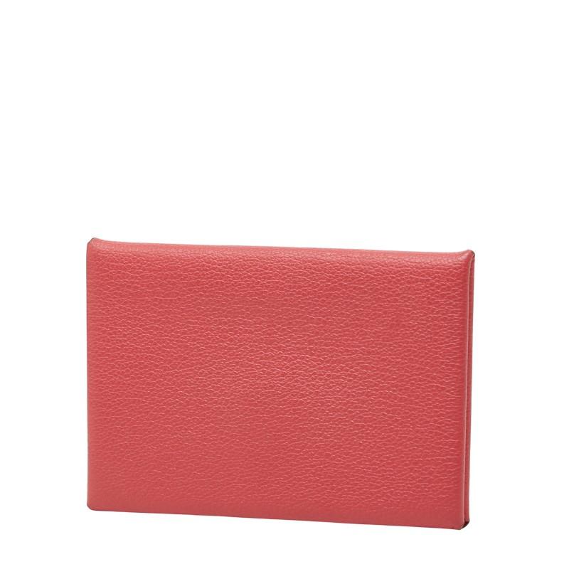 HERMES（エルメス） カルヴィ カードケース 名刺入れ ピンク ローズ