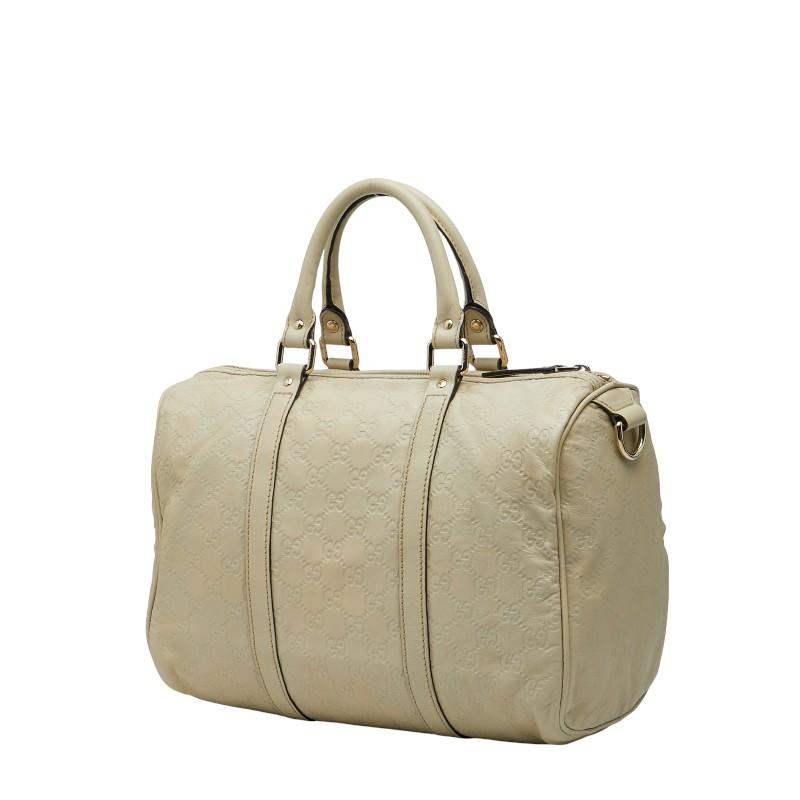 美品■グッチ　ボストンバッグ　グッチシマ　アイボリー　ハンドバッグ　193603 GUCCI（グッチ） グッチシマ ミニボストン ハンドバッグ 193603