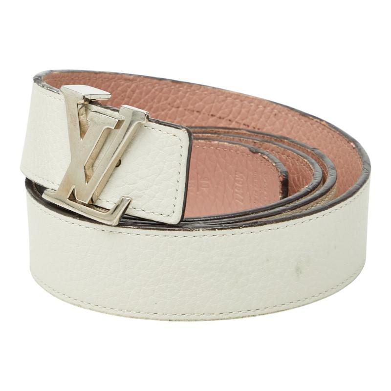 Louis Vuitton ピンクレザーベルト 90/36 LOUIS VUITTON ピンク レザー