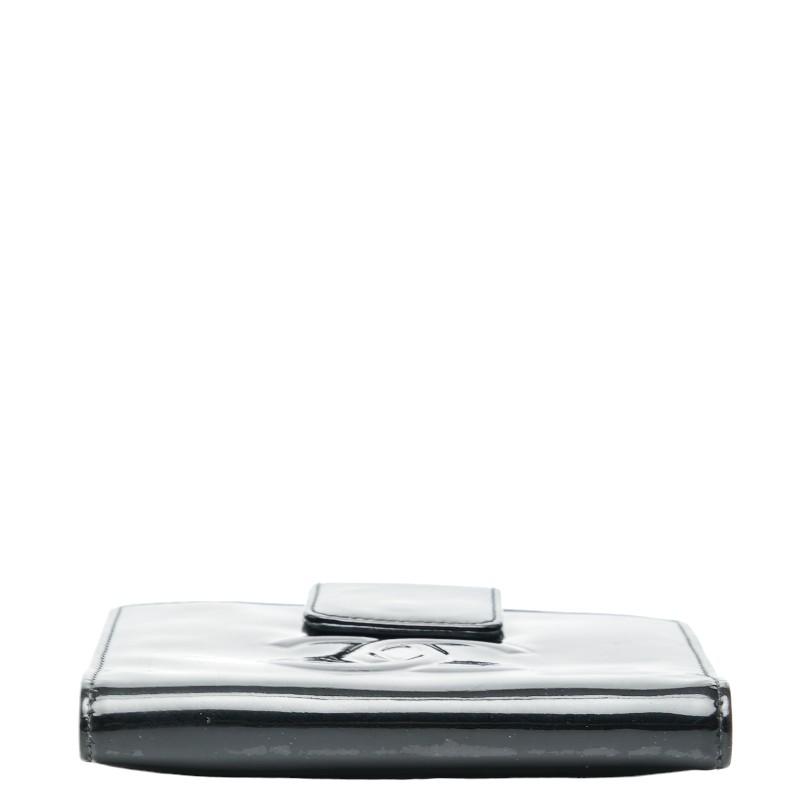 CHANEL（シャネル） ココマーク カメリア 二つ折り財布 ブラック