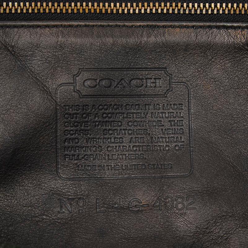 COACH（コーチ） バケツ型 トートバッグ ブラック レザー レディース