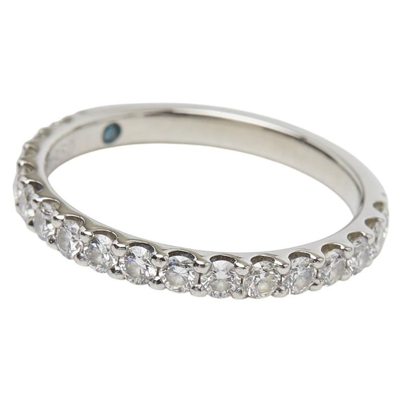 スタージュエリー Pt950 プラチナ ダイヤ0.30ct ブルートパーズ0.01ct