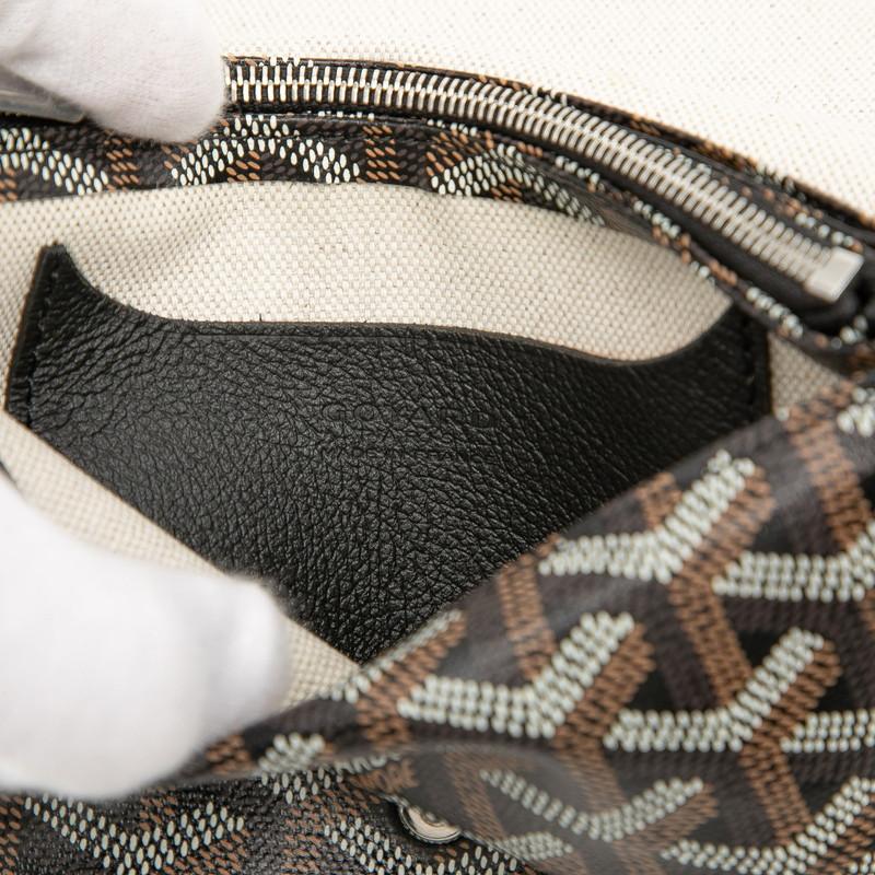 ゴヤール GOYARD プリュメ ブラック PVC/レザー レディース ショルダーバッグ GOYARD（ゴヤール） プリュメ ショルダーバッグ ポーチウォレット