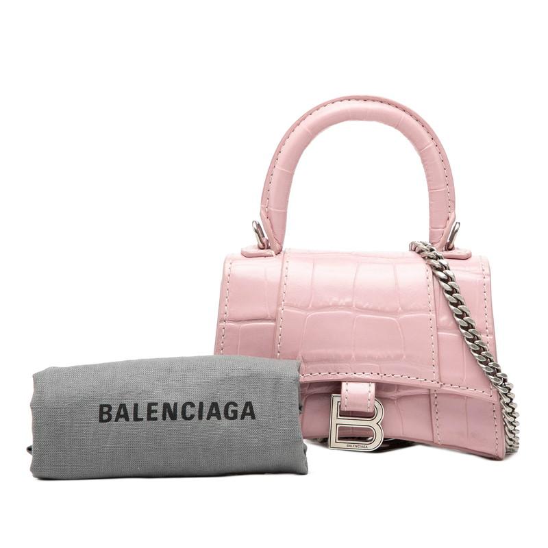 BALENCIAGA（バレンシアガ） クロコ型押し アワーグラス ミニ 