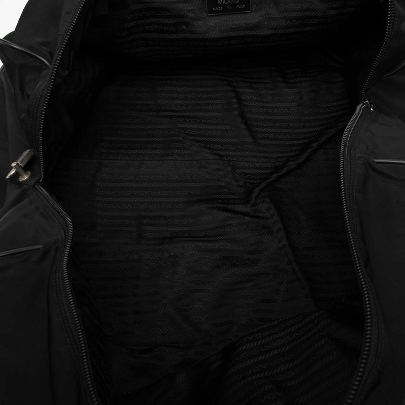 PRADA（プラダ） 三角ロゴプレート ボストンバッグ ナイロン レザー