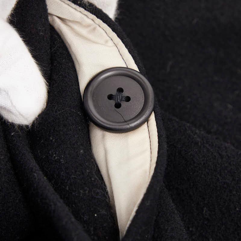 BURBERRY（バーバリー） ステンカラーコート 比翼 ブラック ウール