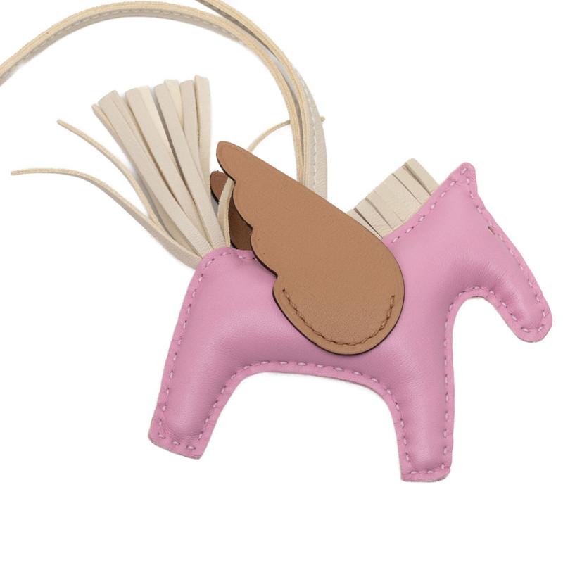 HERMES エルメス ロデオ　ペガサス　PM チャーム ピンク系 アニョーミロ HERMES（エルメス） ロデオペガサスPM バッグチャーム キーホルダー