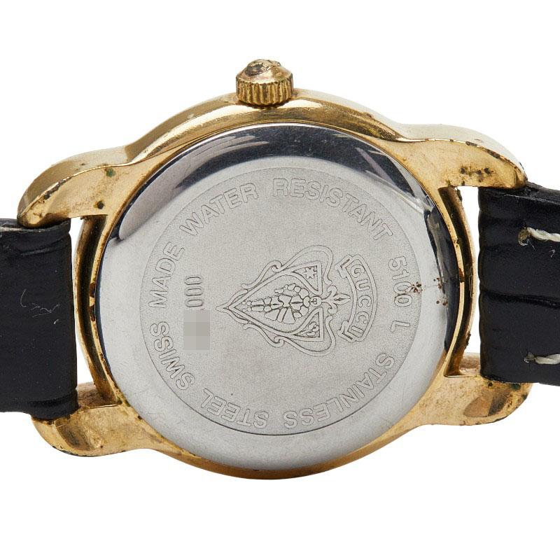 GUCCI（グッチ） 腕時計 5100L クオーツ ゴールド文字盤 ステンレス