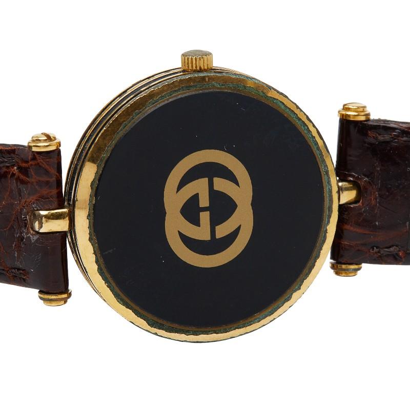 GUCCI（グッチ） 腕時計 クオーツ ブラック文字盤 ステンレススチール
