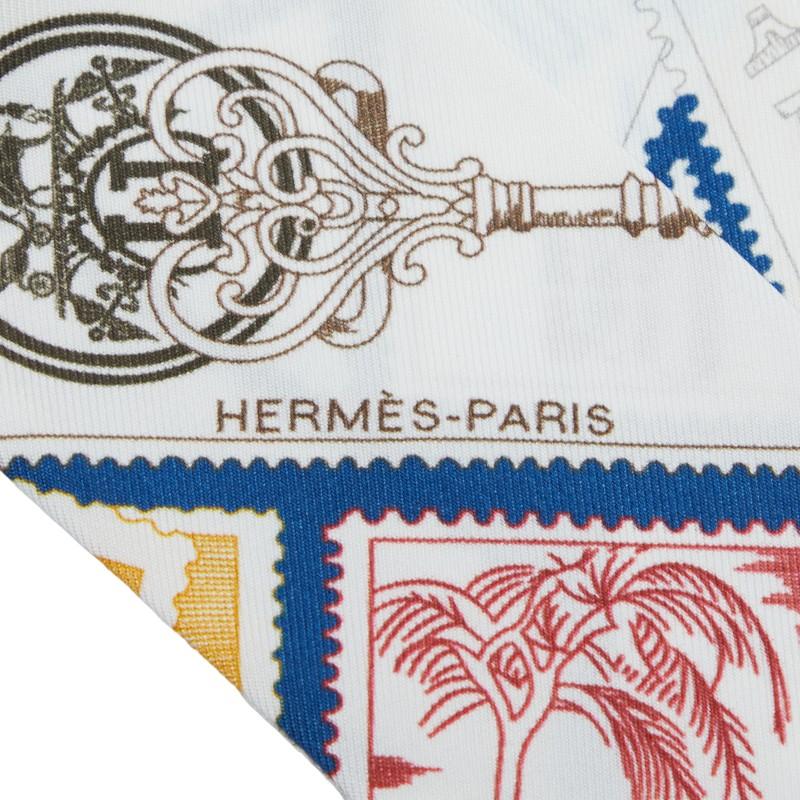 HERMES（エルメス） ツイリー フォーブルの切手愛好家 スカーフ