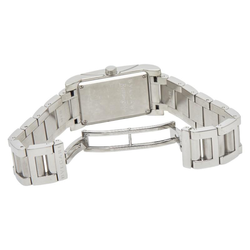 ブルガリ レッタンゴロ  RT39S クォーツ レディース 【中古】 BVLGARI（ブルガリ） レッタンゴロ 腕時計 RT39S クオーツ ホワイト