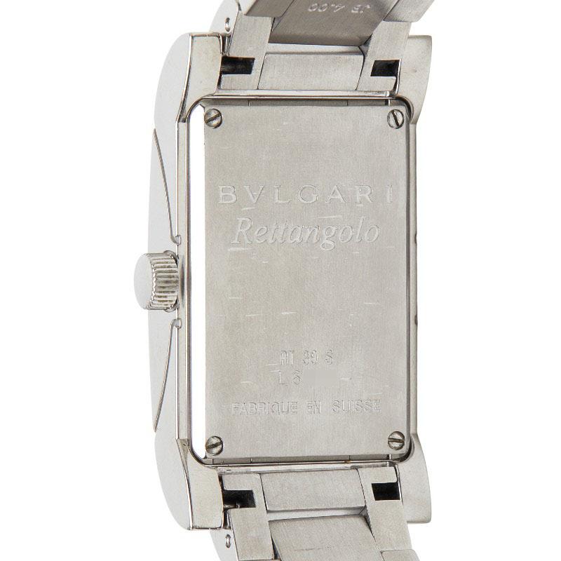 ブルガリ レッタンゴロ  RT39S クォーツ レディース 【中古】 BVLGARI（ブルガリ） レッタンゴロ 腕時計 RT39S クオーツ ホワイト