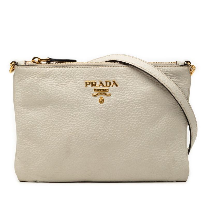 PRADA プラダ ショルダーバッグ  白 【古着】【中古】【送料無料】 中古・古着通販】PRADA (プラダ) PRADA ワンショルダーバッグ ホワイト