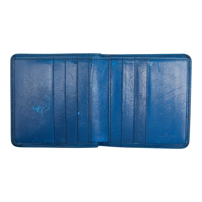 ルイヴィトン エピ ポルト ビエ 6カルトクレディ 二つ折り財布 ブルー 本革 LOUIS VUITTON（ルイ・ヴィトン） ルイ ヴィトン エピ ポルトビエ 6