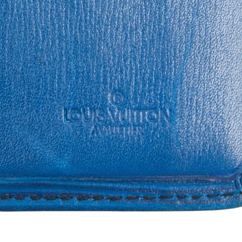 ルイヴィトン エピ ポルト ビエ 6カルトクレディ 二つ折り財布 ブルー 本革 LOUIS VUITTON（ルイ・ヴィトン） ルイ ヴィトン エピ ポルトビエ 6