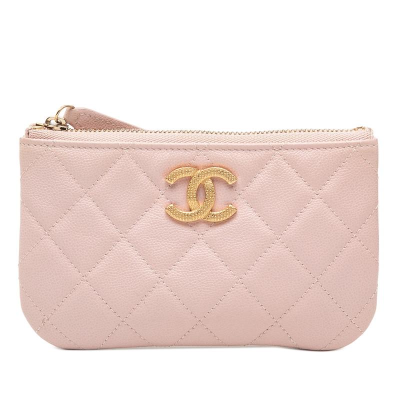 CHANEL（シャネル） ココマーク マトラッセ ポーチ 小物入れ ピンク