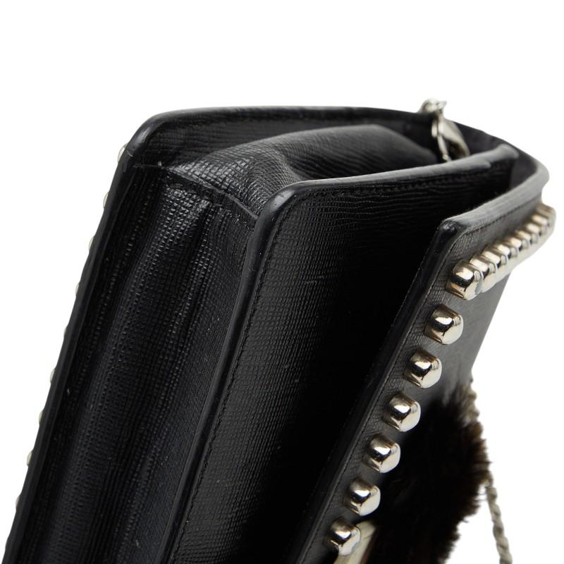 FENDI（フェンディ） カーリト スタッズ チェーン ウォレットバッグ