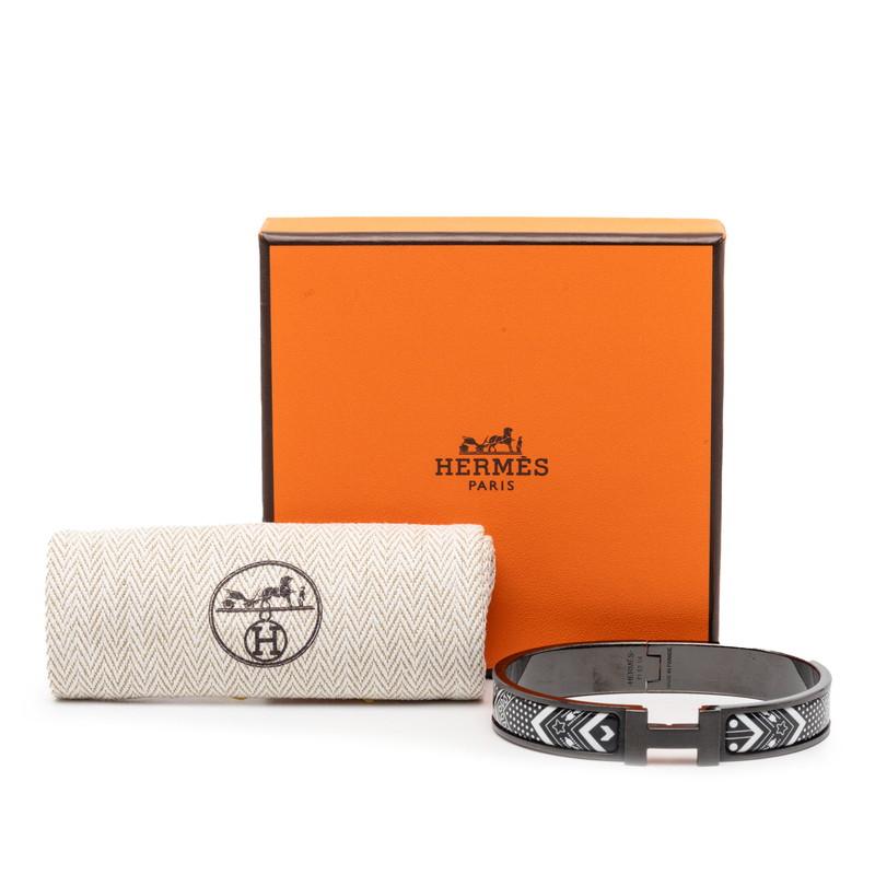 HERMES（エルメス） クリックHH バンダナ ブレスレット ブラック