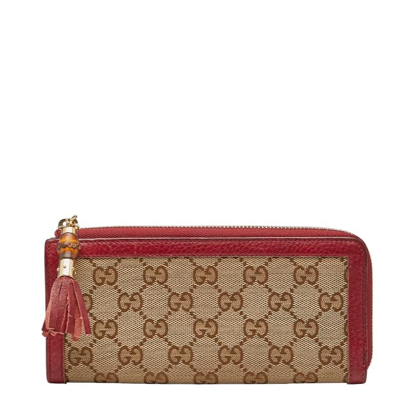 GUCCI（グッチ） GGキャンバス バンブー 長財布 306616 ブラウン