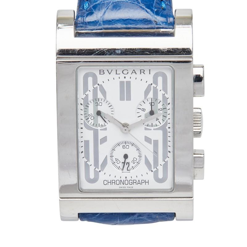 BVLGARI（ブルガリ） レッタンゴロ クロコ型押し 腕時計 RTC49S