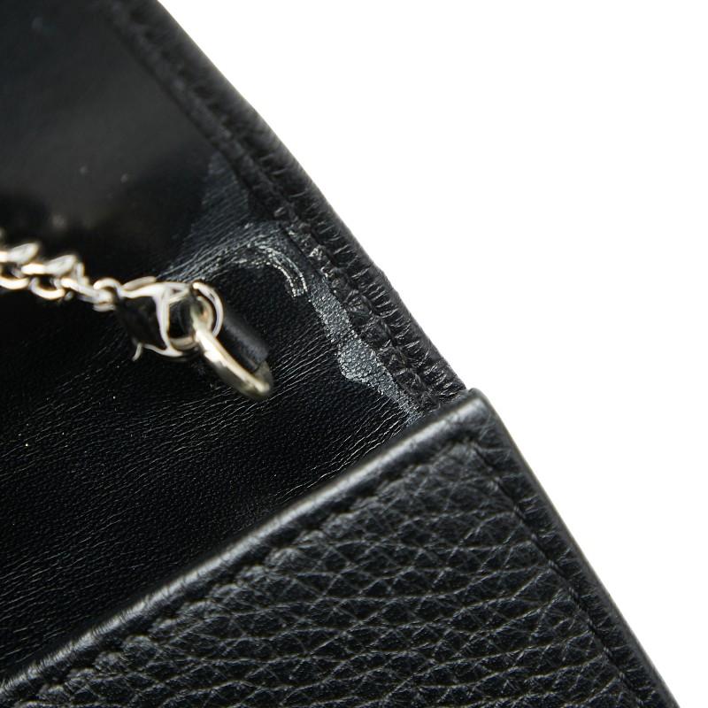 本物 ジミーチュウ JIMMY CHOO スタースタッズ チェーン ショルダーウォレット 長財布 ポシェット レザー グレー 財布 ウォレット 中古・ JIMMY CHOO - 本物 ジミーチュウ JIMMY CHOO スタースタッズ チェーン