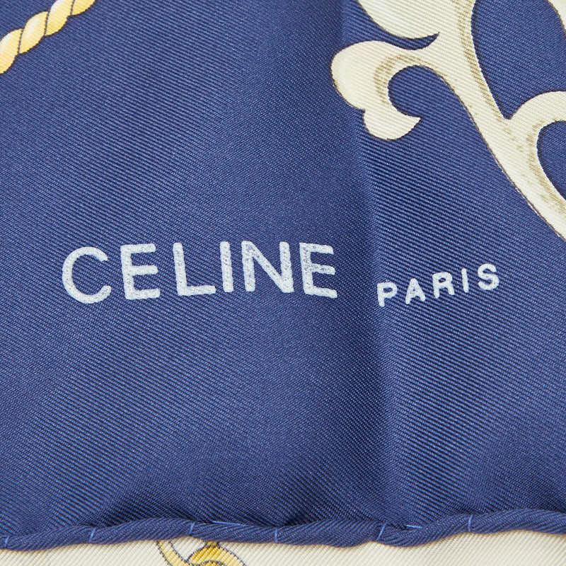 CELINE（セリーヌ） ヴィンテージ ロゴ 馬車 モチーフ スカーフ