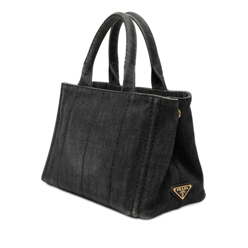 PRADA（プラダ） 三角ロゴプレート カナパ トートバッグ ハンドバッグ 