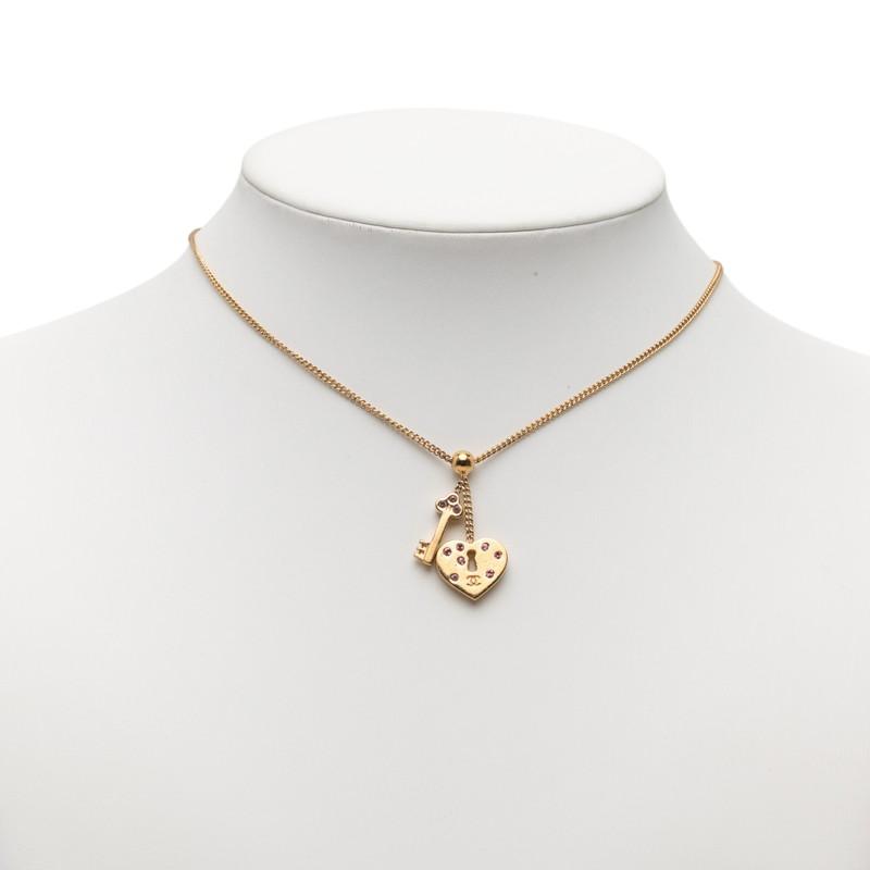 CHANEL（シャネル） ハート キー モチーフ ネックレス ゴールド 