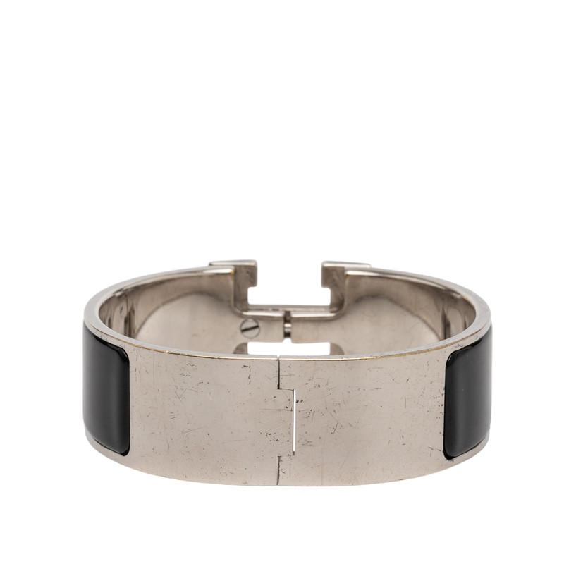 HERMES（エルメス） クリッククラックH PM バングル シルバー ブラック