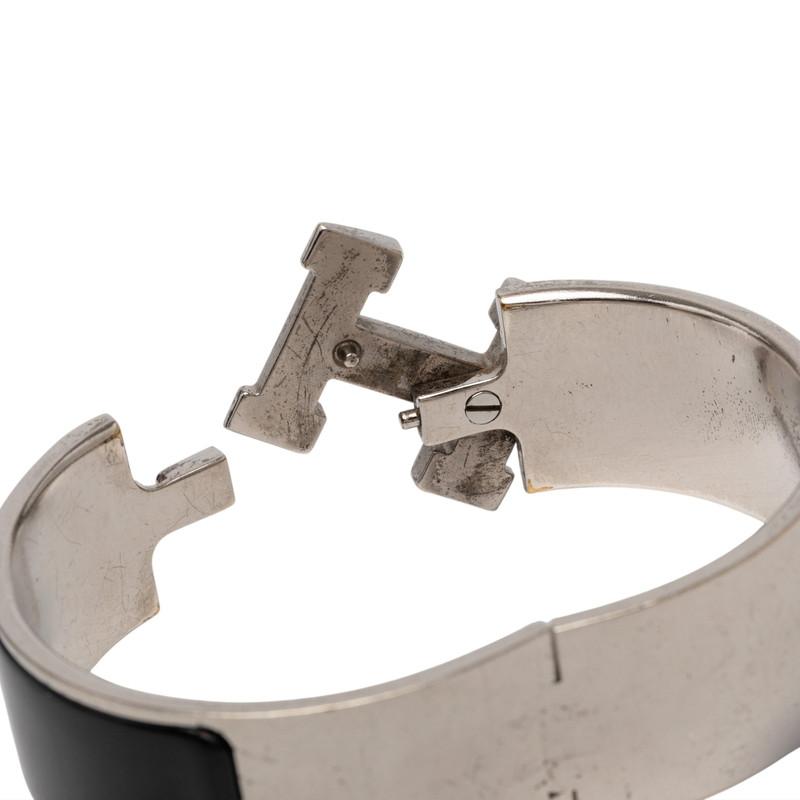 HERMES（エルメス） クリッククラックH PM バングル シルバー ブラック