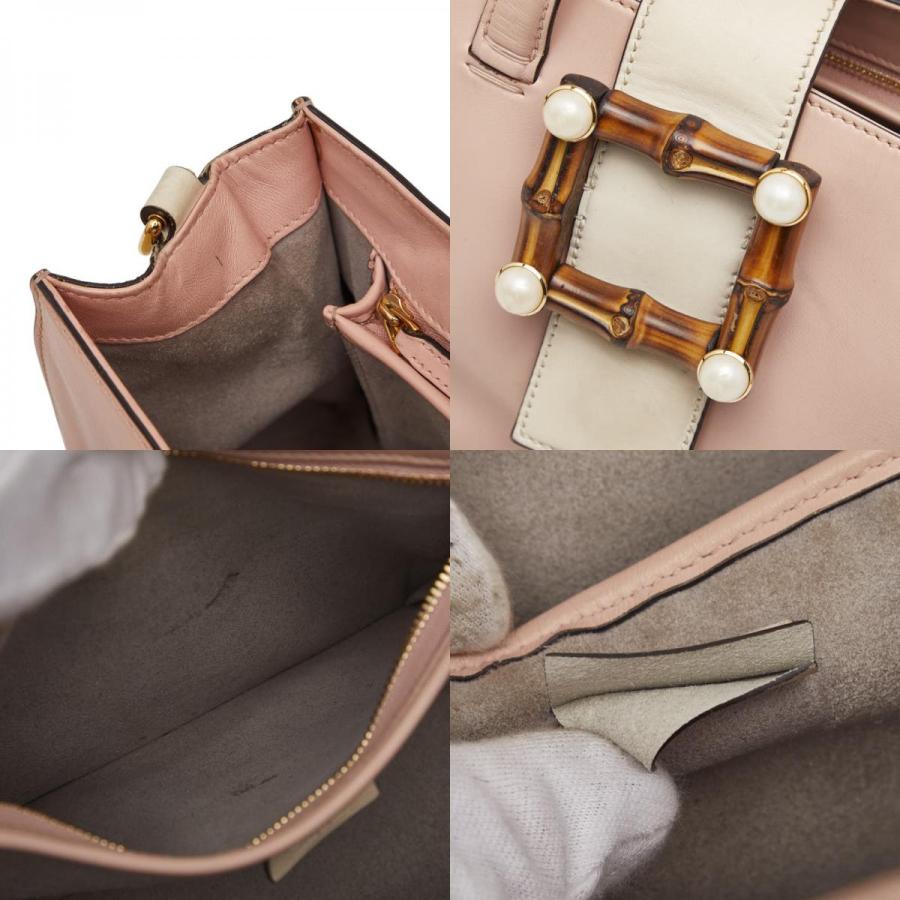 GUCCI（グッチ） バンブー パール ハンドバッグ ショルダーバッグ 2WAY