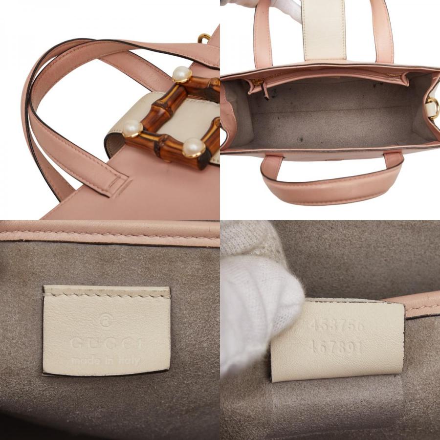 GUCCI（グッチ） バンブー パール ハンドバッグ ショルダーバッグ 2WAY