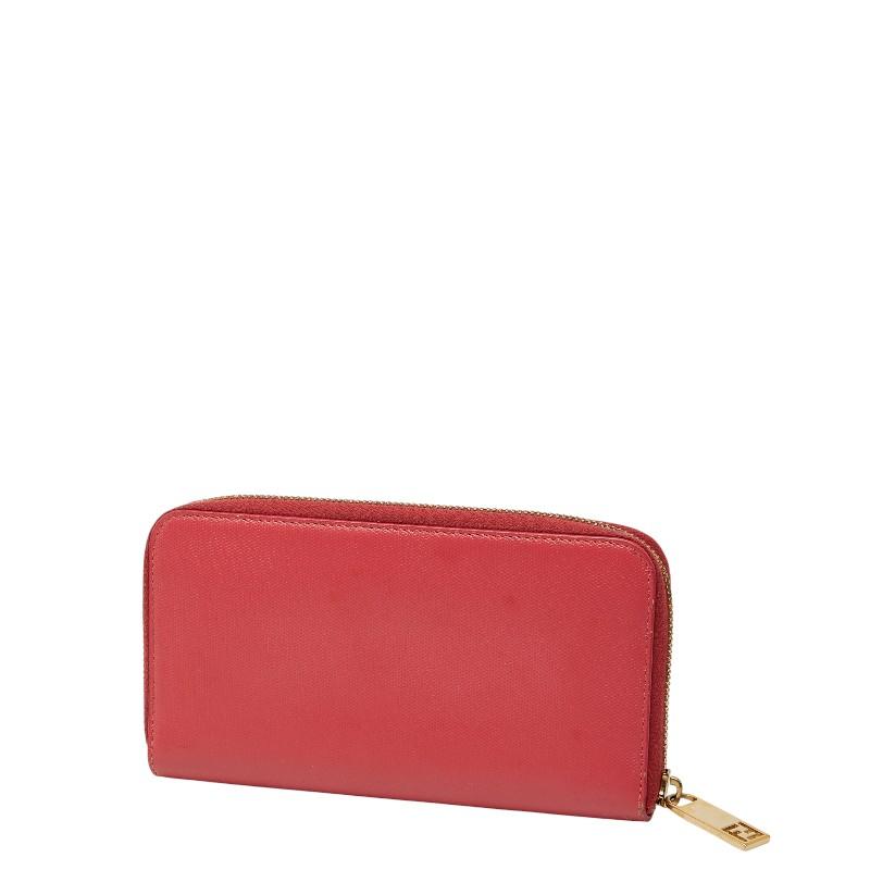 フェンディ ラウンドファスナー 長財布 8M0024 レザー レディース FENDI 【1-0256891】 FENDI（フェンディ） ラウンドファスナー 長財布 8M0024 ピンク レザー