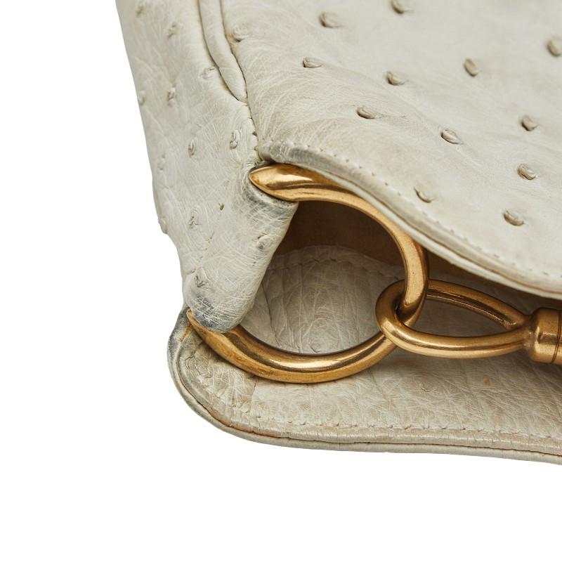 GUCCI グッチ バンブー 2WAY ショルダーバッグ ハンドバッグ 001 1705 1577 ホワイト レディース 古着 中古 USED GUCCI - GUCCI グッチ バンブー 2WAY ショルダーバッグ ハンドバッグ