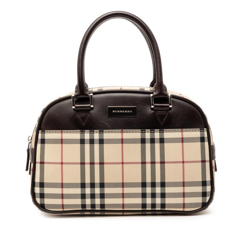 BURBERRY（バーバリー） ノバチェック ハンドバッグ ベージュ ブラウン