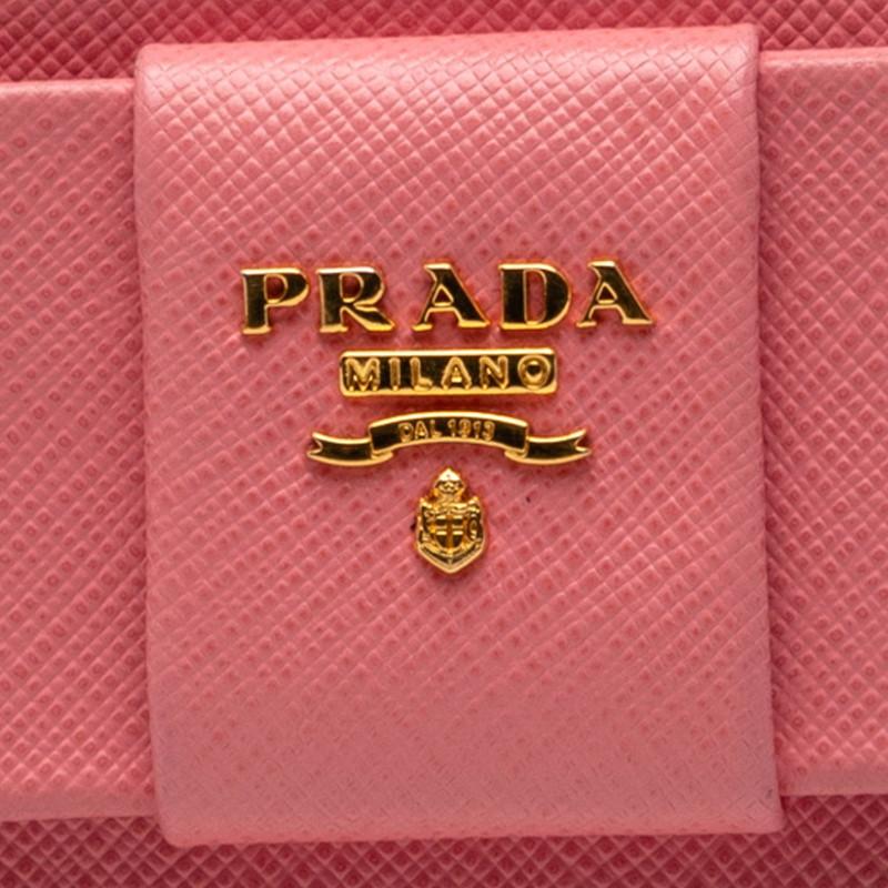 PRADA（プラダ） リボン ミニショルダーバッグ ポシェット ピンク