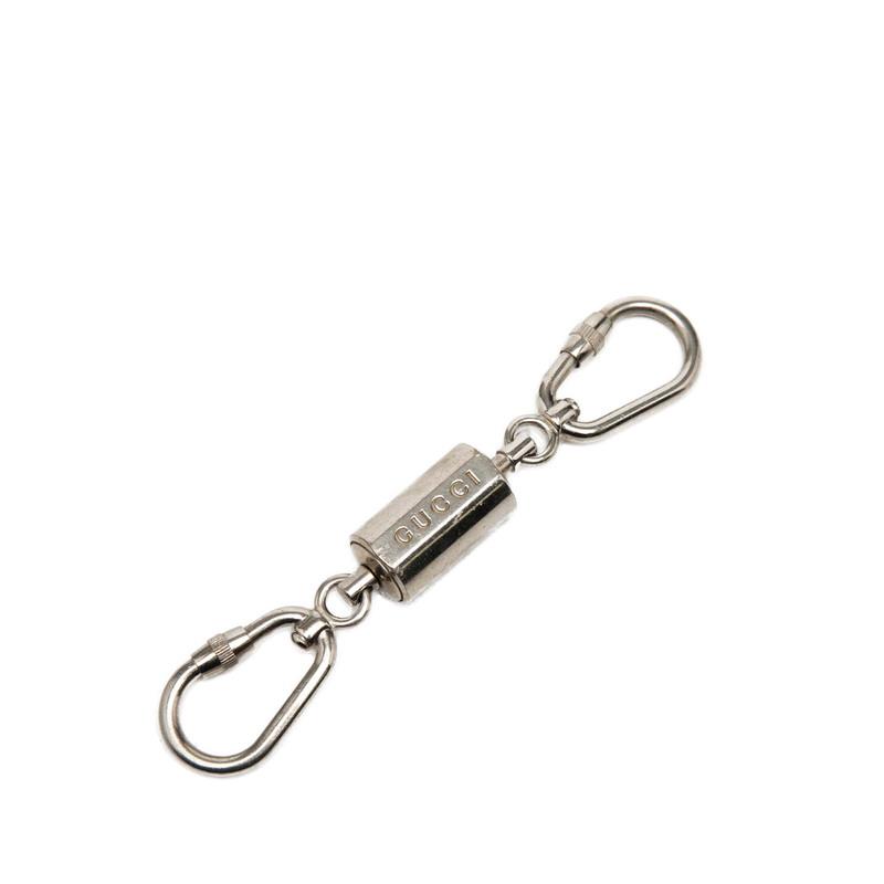 GUCCI グッチ シルバー925 SV SILVER キーホルダー キーリング GUCCI（グッチ） ロゴ カラビナ キーリング キーホルダー シルバー