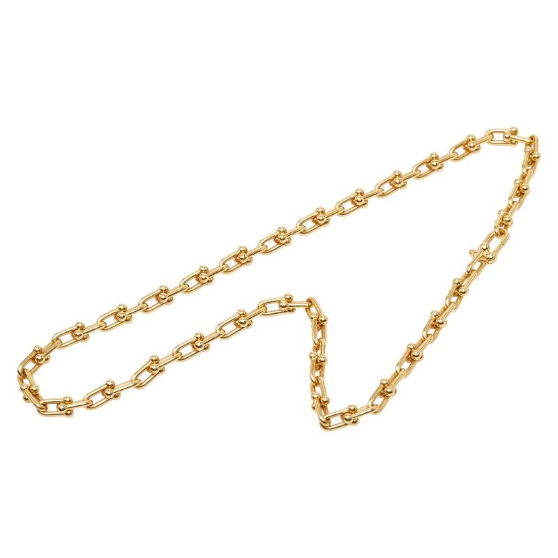 AU750ゴールドチェーンネックレス　ティファニー　Tiffany.co　 地金　ゴールドK18 TIFFANY&Co./ティファニー】 アズキチェーン チェーンのみ ネックレス