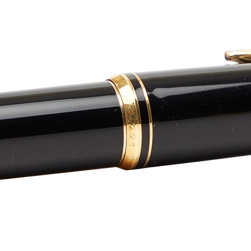 MONTBLANC モンブラン 万年筆 14K 585 ブラック ゴールド MONTBLANC（モンブラン） - 万年筆 ペン先585 221 ブラック ゴールド