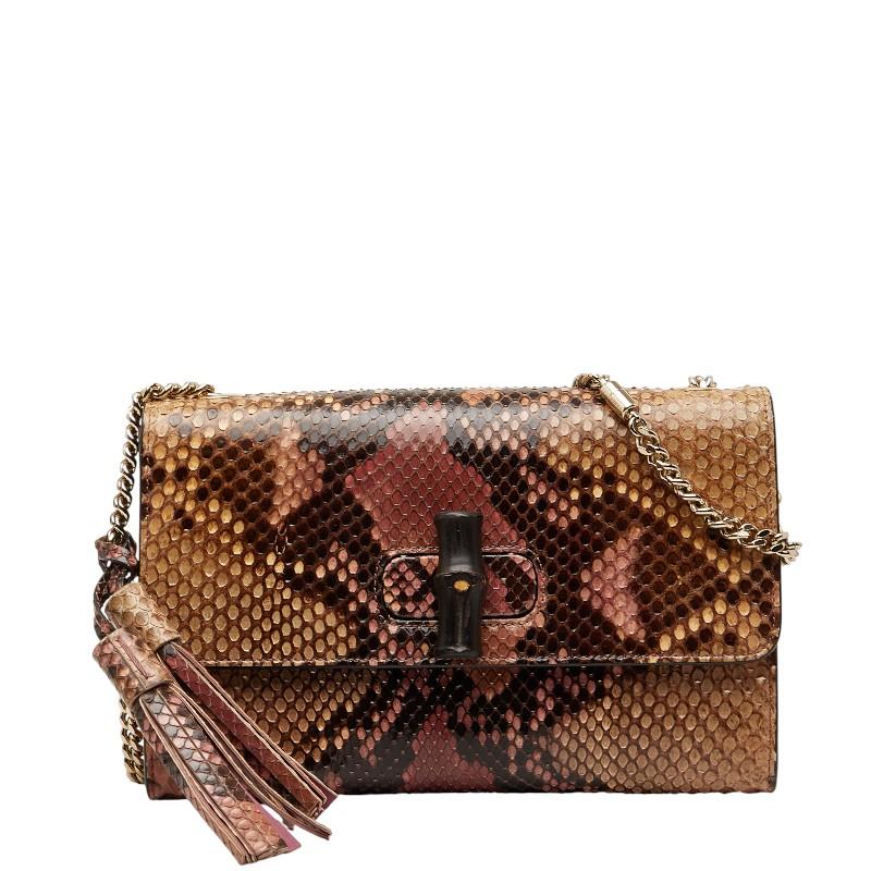 GUCCI（グッチ） バンブー タッセル チェーン ショルダーバッグ 387611 